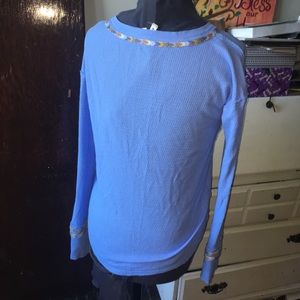 Free People Tops - We the Free embroidered thermal shirt Free People Tops - We the Free embroidered thermal shirt